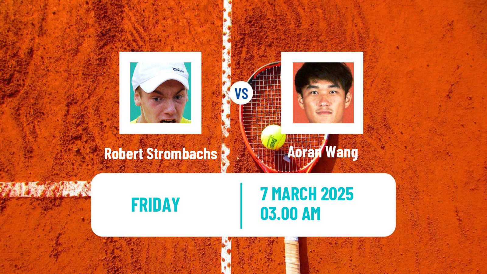 Tennis ITF M15 Sharm Elsheikh 6 Men Robert Strombachs - Aoran Wang