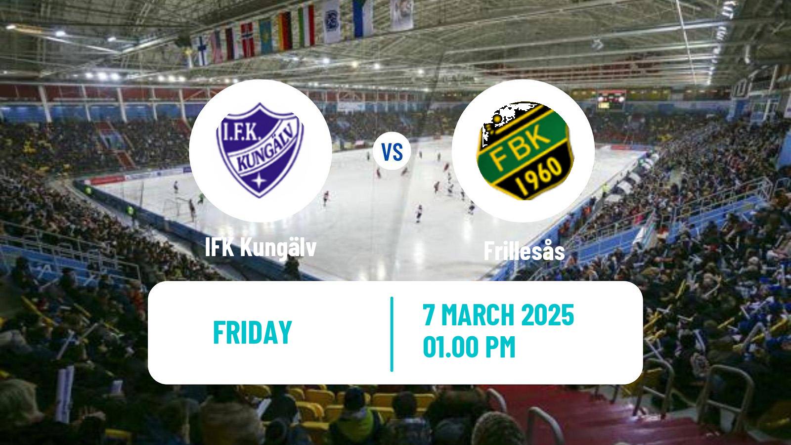 Bandy Swedish Elitserien Bandy IFK Kungälv - Frillesås