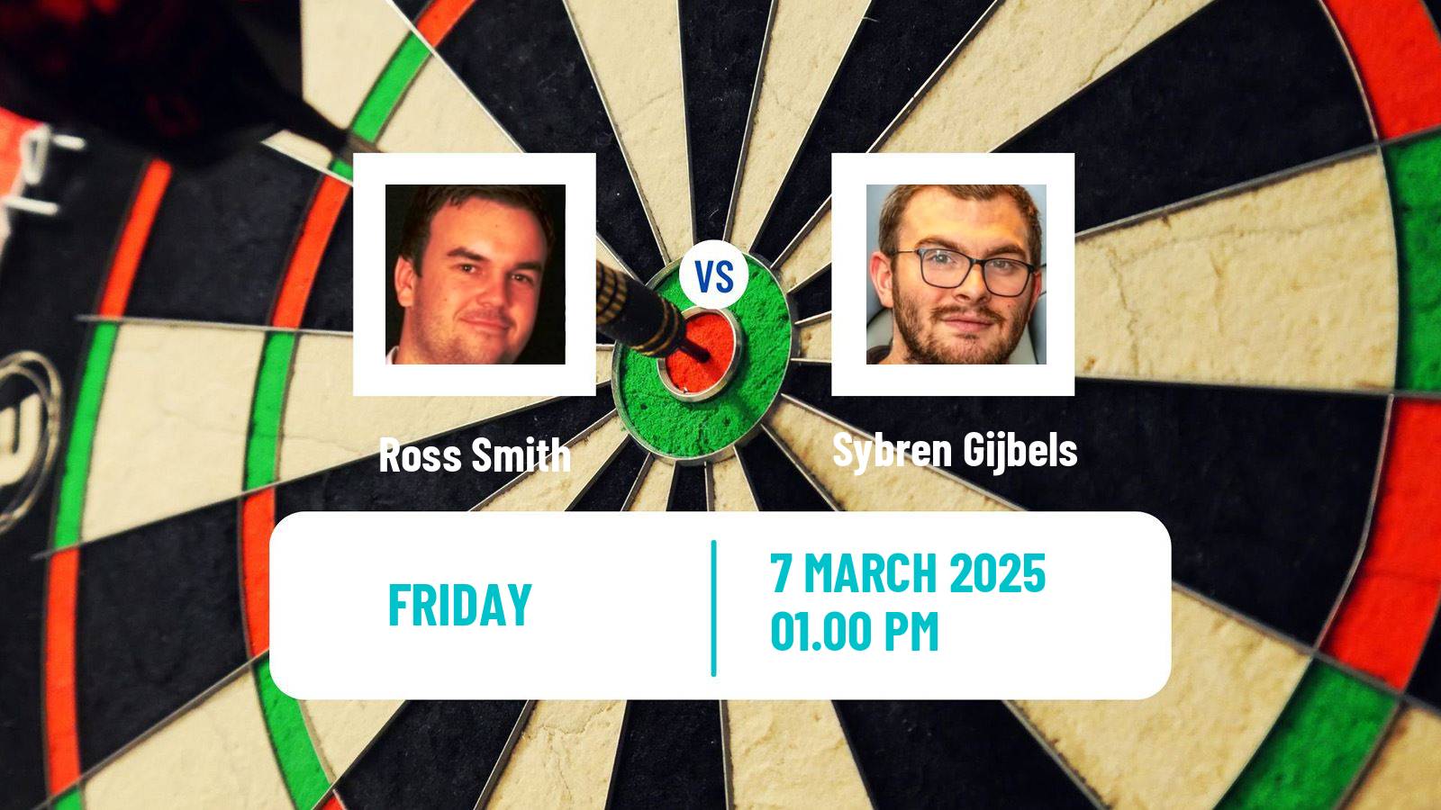 Darts European Tour 1 Ross Smith - Sybren Gijbels