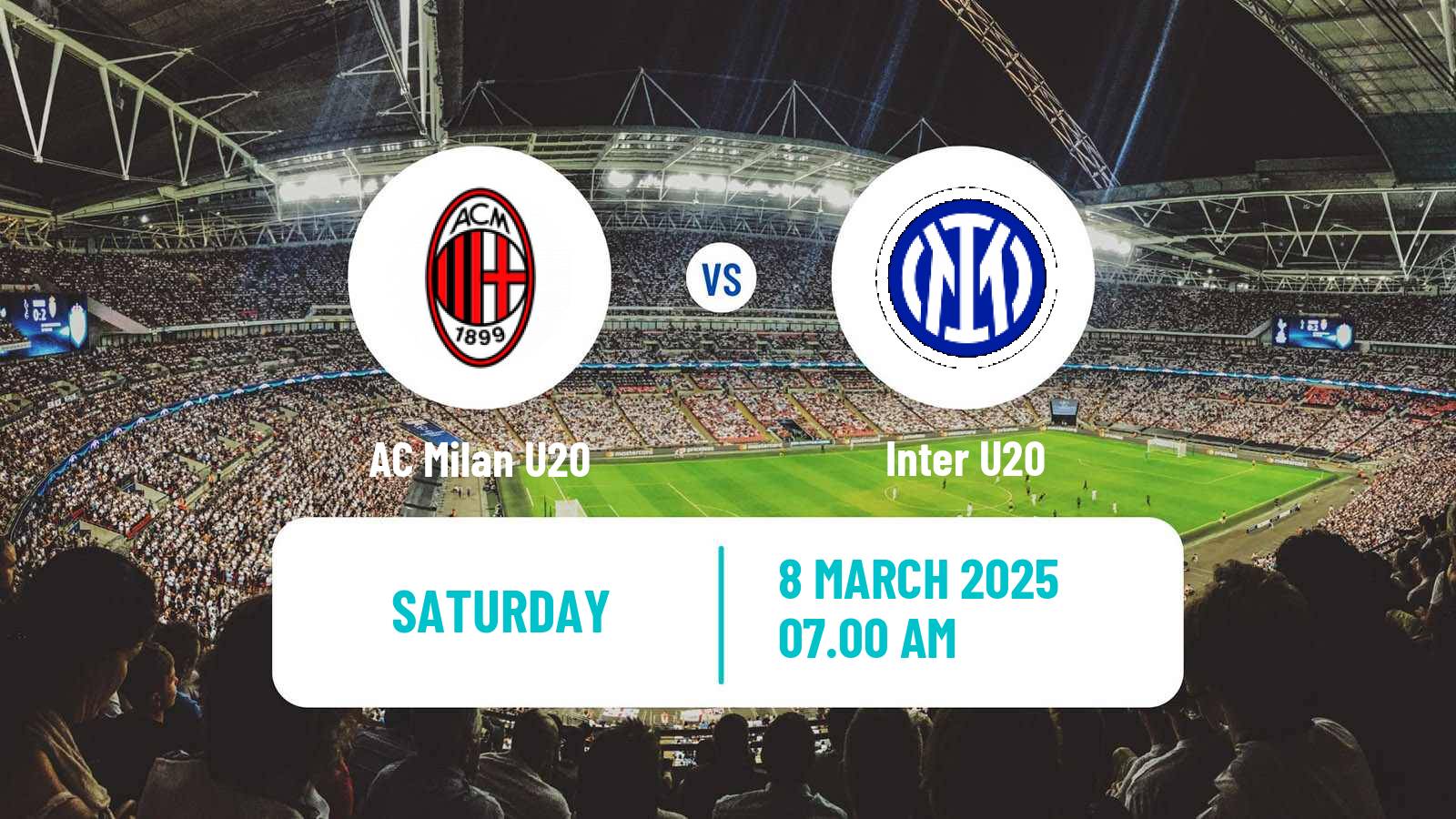 Soccer Italian Primavera 1 Milan U20 - Inter U20