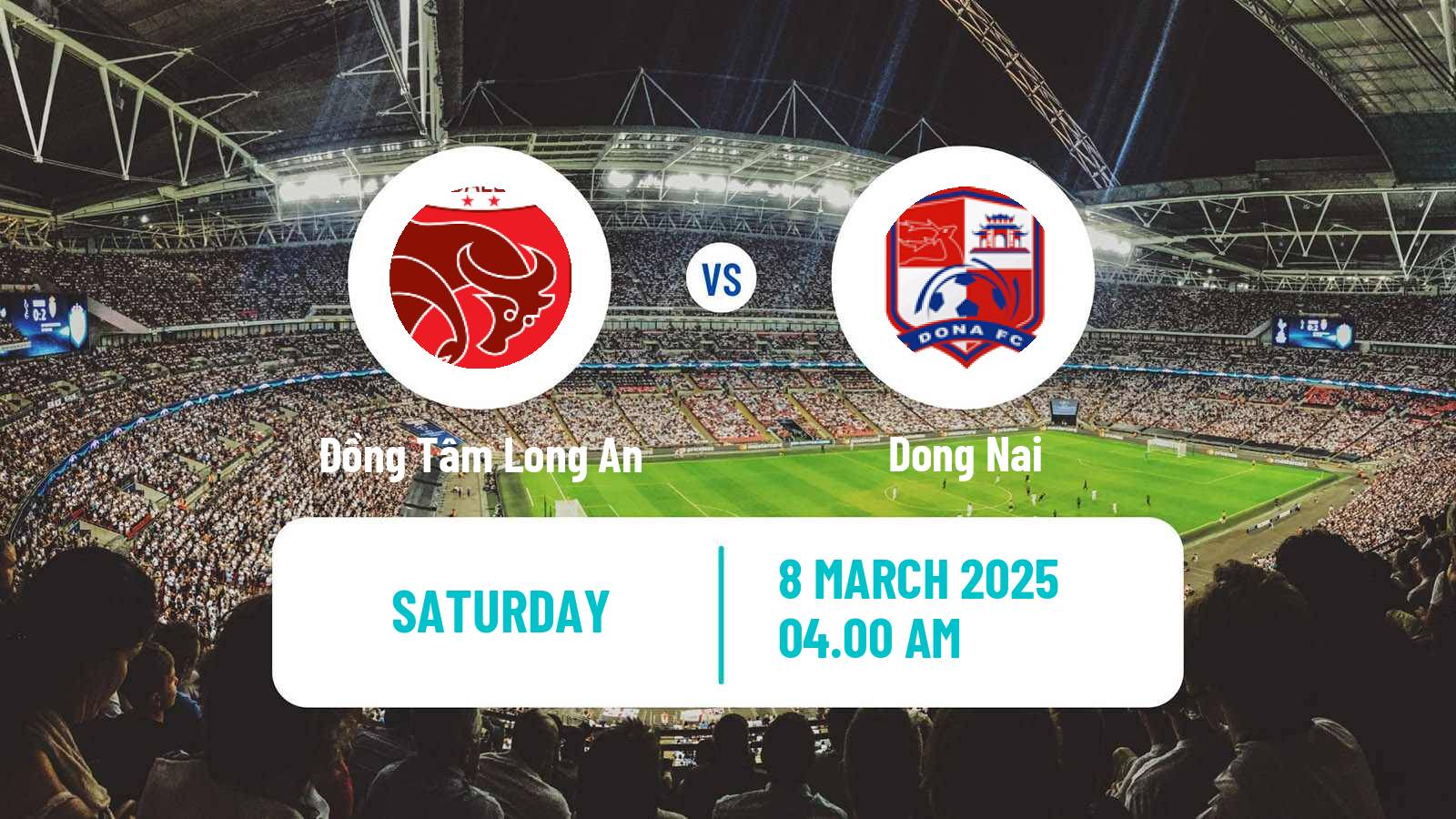 Soccer Vietnamese V League 2 Đồng Tâm Long An - Dong Nai