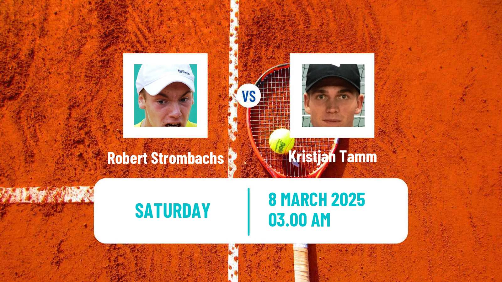 Tennis ITF M15 Sharm Elsheikh 6 Men Robert Strombachs - Kristjan Tamm