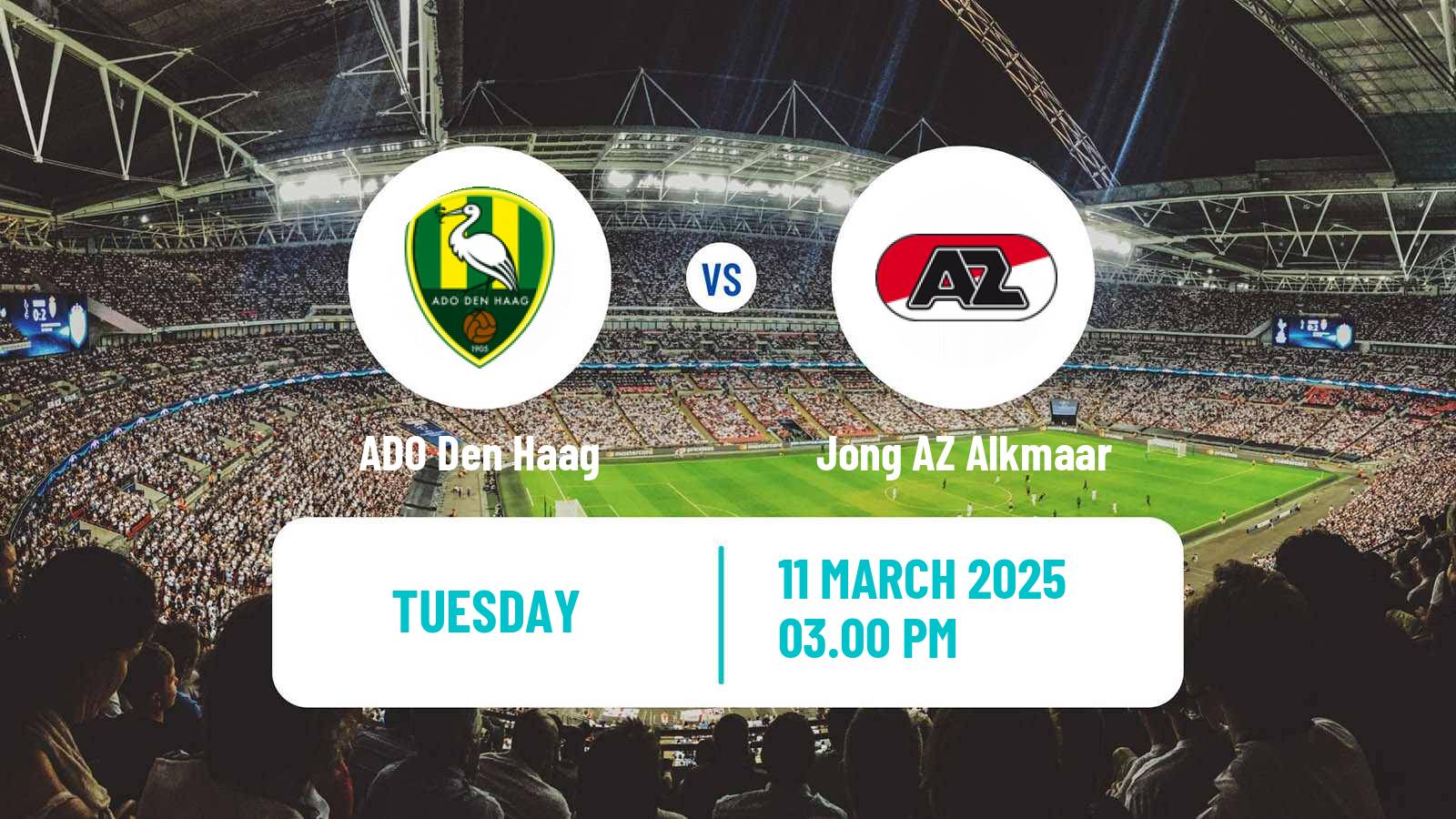 Soccer Dutch Eerste Divisie ADO Den Haag - Jong AZ Alkmaar