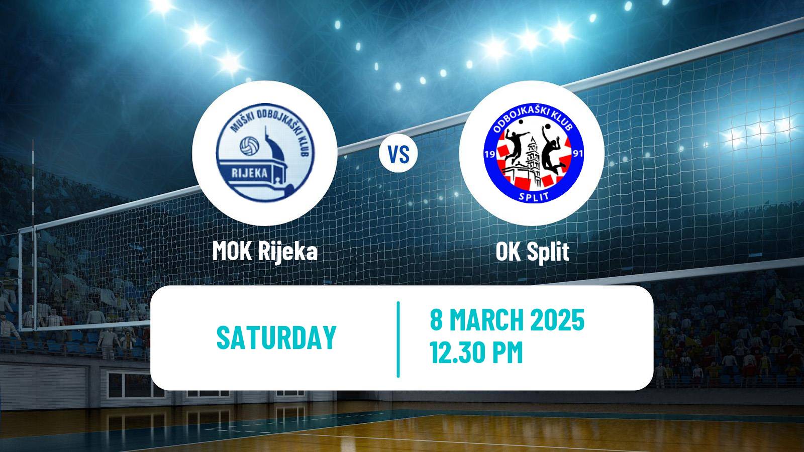 Volleyball Croatian Superliga Volleyball MOK Rijeka - Split