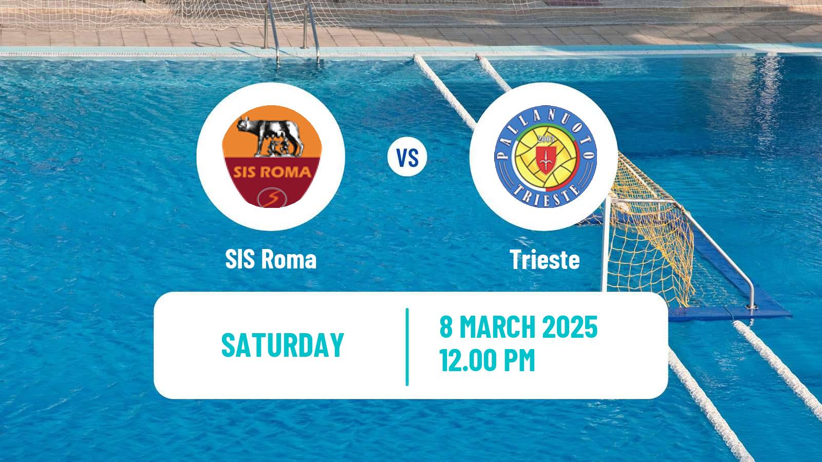 Water polo Italian A1 Water Polo Women SIS Roma - Trieste