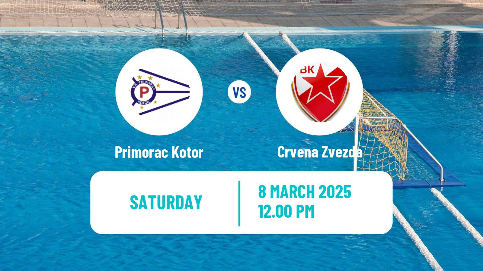 Water polo Serbian Super Liga Water Polo Primorac Kotor - Crvena Zvezda