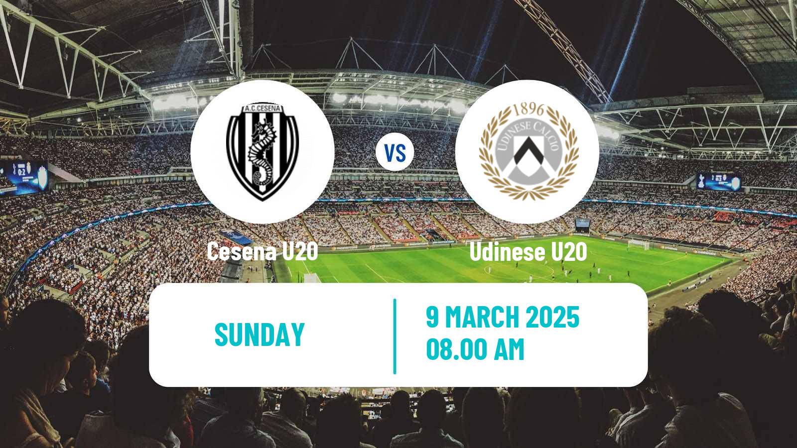 Soccer Italian Primavera 1 Cesena U20 - Udinese U20