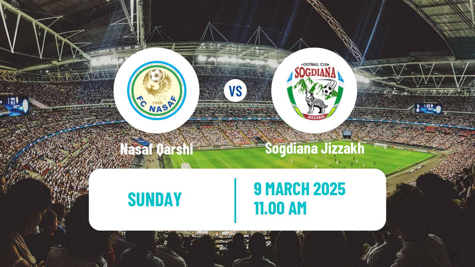 Soccer Uzbek League Nasaf Qarshi - Sogdiana Jizzakh