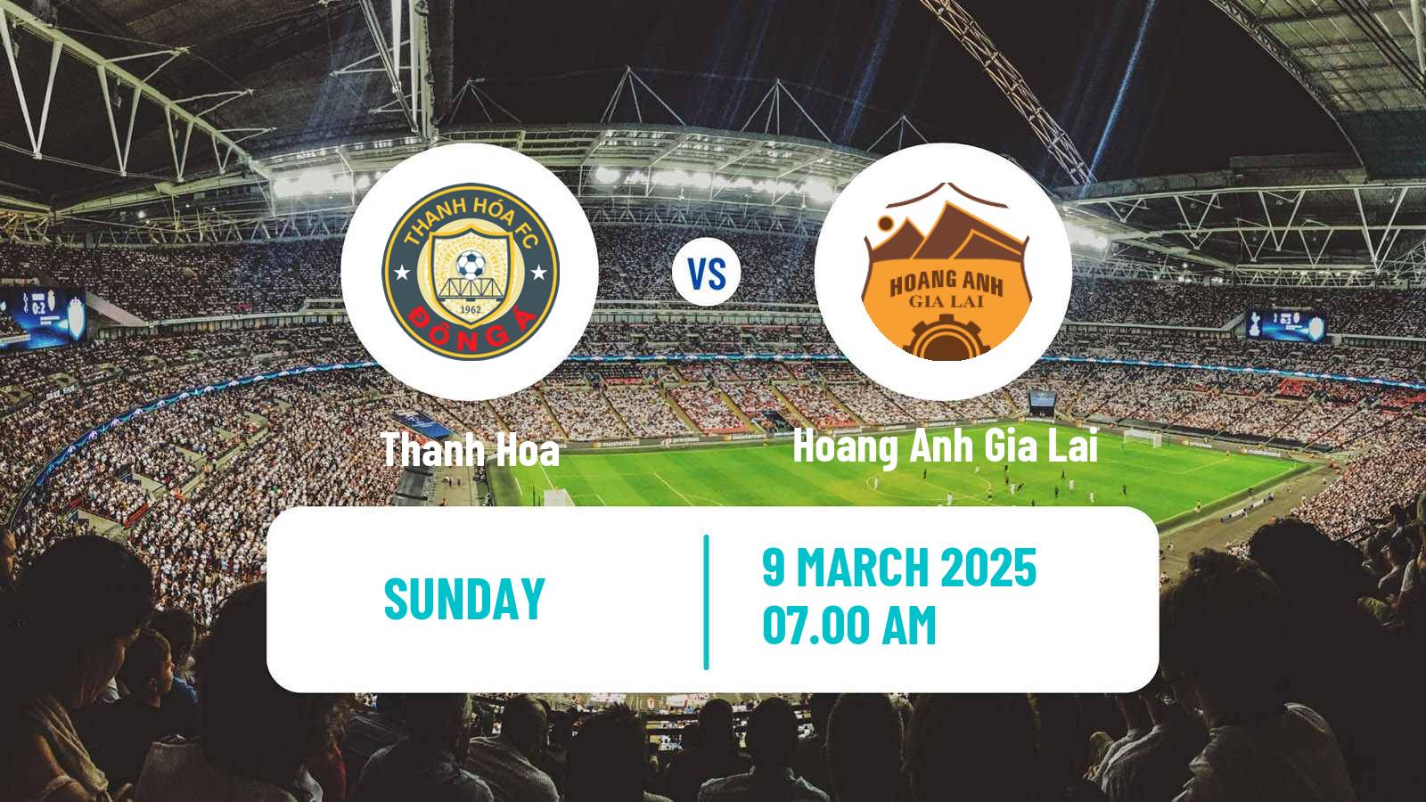 Soccer Vietnamese V League 1 Thanh Hoa - Hoang Anh Gia Lai