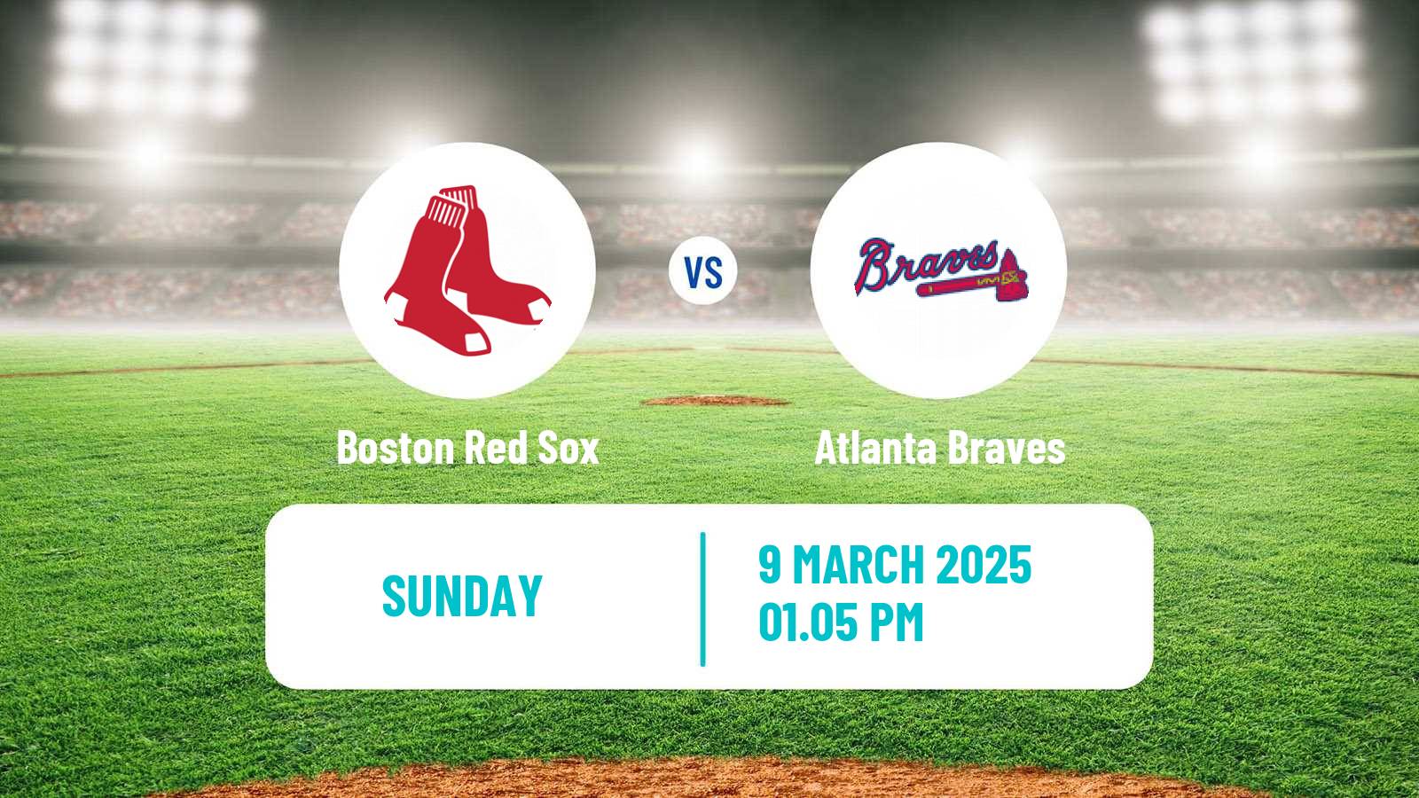 Baseball MLB Spring Training Boston Red Sox - Atlanta Braves