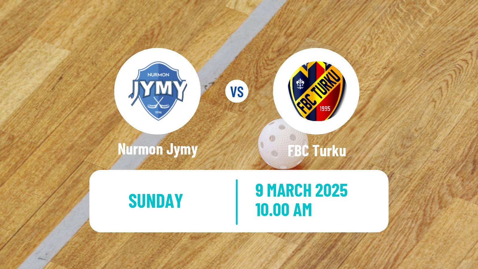 Floorball Finnish F-Liiga Nurmon Jymy - Turku