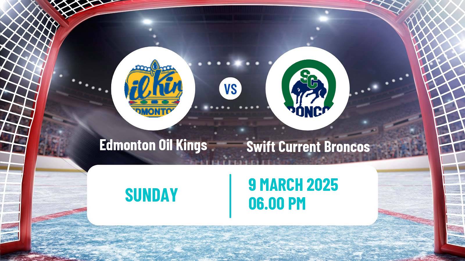 Hockey WHL Edmonton Oil Kings - Swift Current Broncos