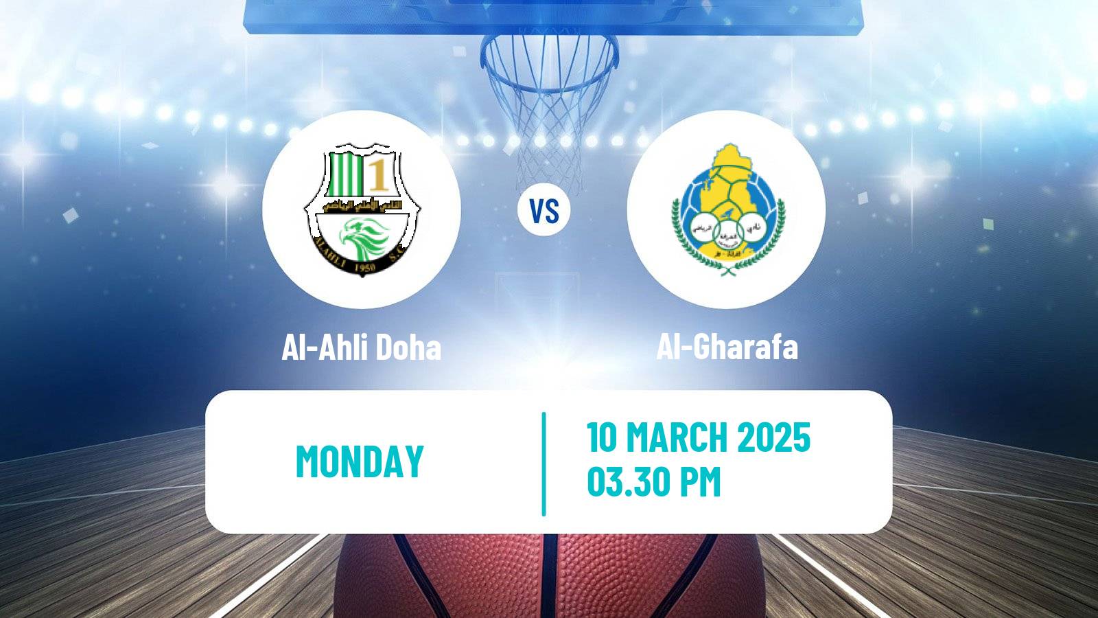 Basketball Qatar Basketball League Al-Ahli Doha - Al-Gharafa