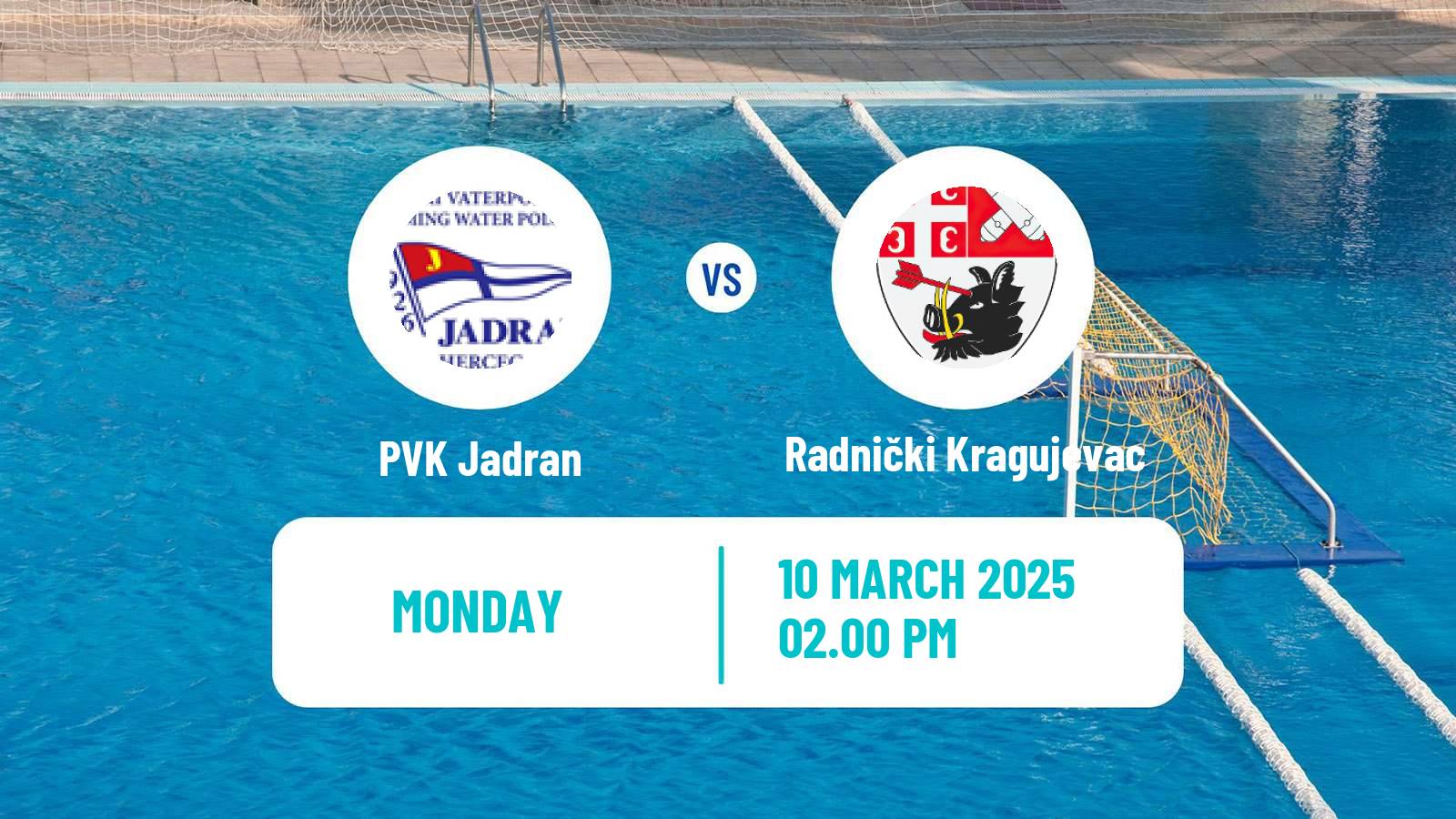 Water polo Serbian Super Liga Water Polo PVK Jadran - Radnički Kragujevac