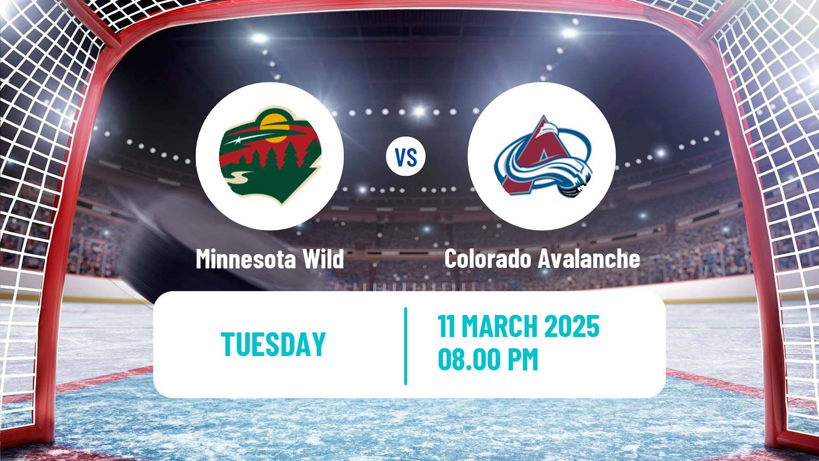 Hockey NHL Minnesota Wild - Colorado Avalanche