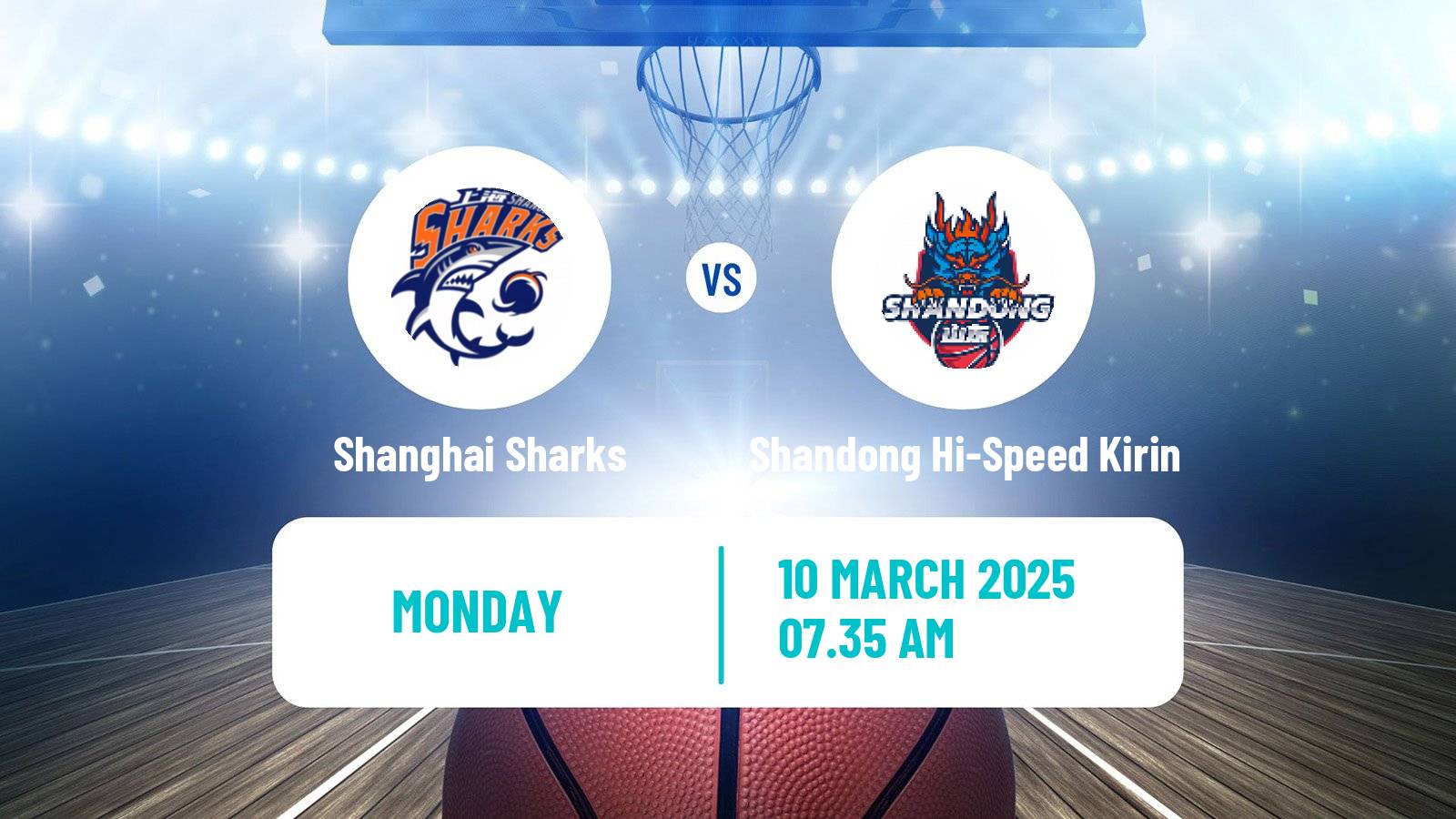 Basketball CBA Shanghai Sharks - Shandong Hi-Speed Kirin