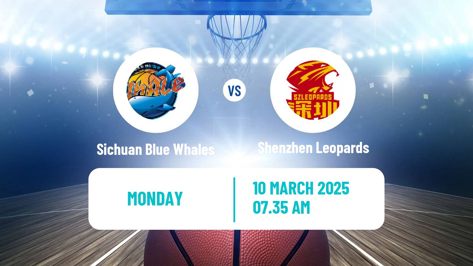 Basketball CBA Sichuan Blue Whales - Shenzhen Leopards