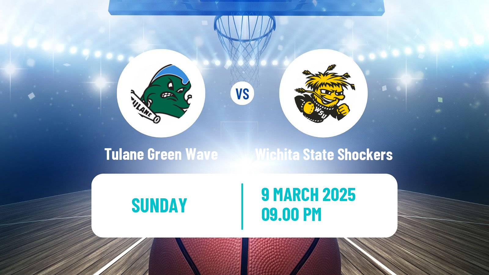 Basketball NCAA College Basketball Women Tulane Green Wave - Wichita State Shockers