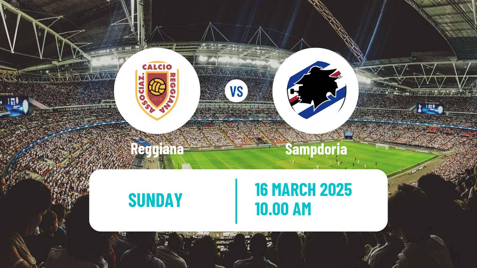 Soccer Italian Serie B Reggiana - Sampdoria