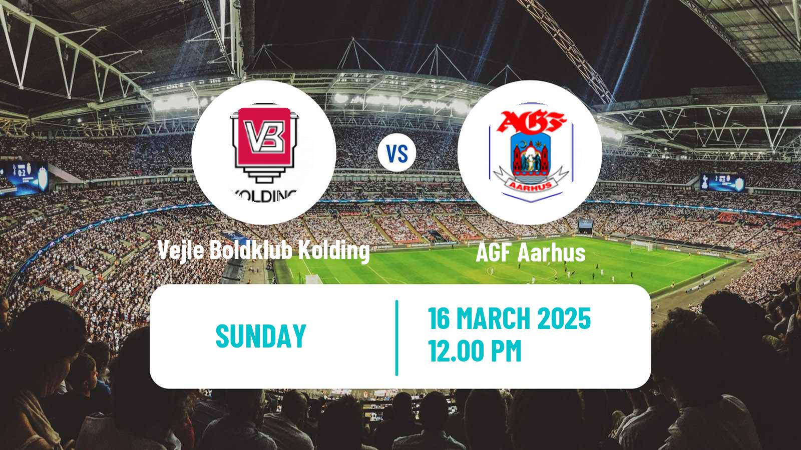 Soccer Danish Superliga Vejle Boldklub Kolding - AGF Aarhus