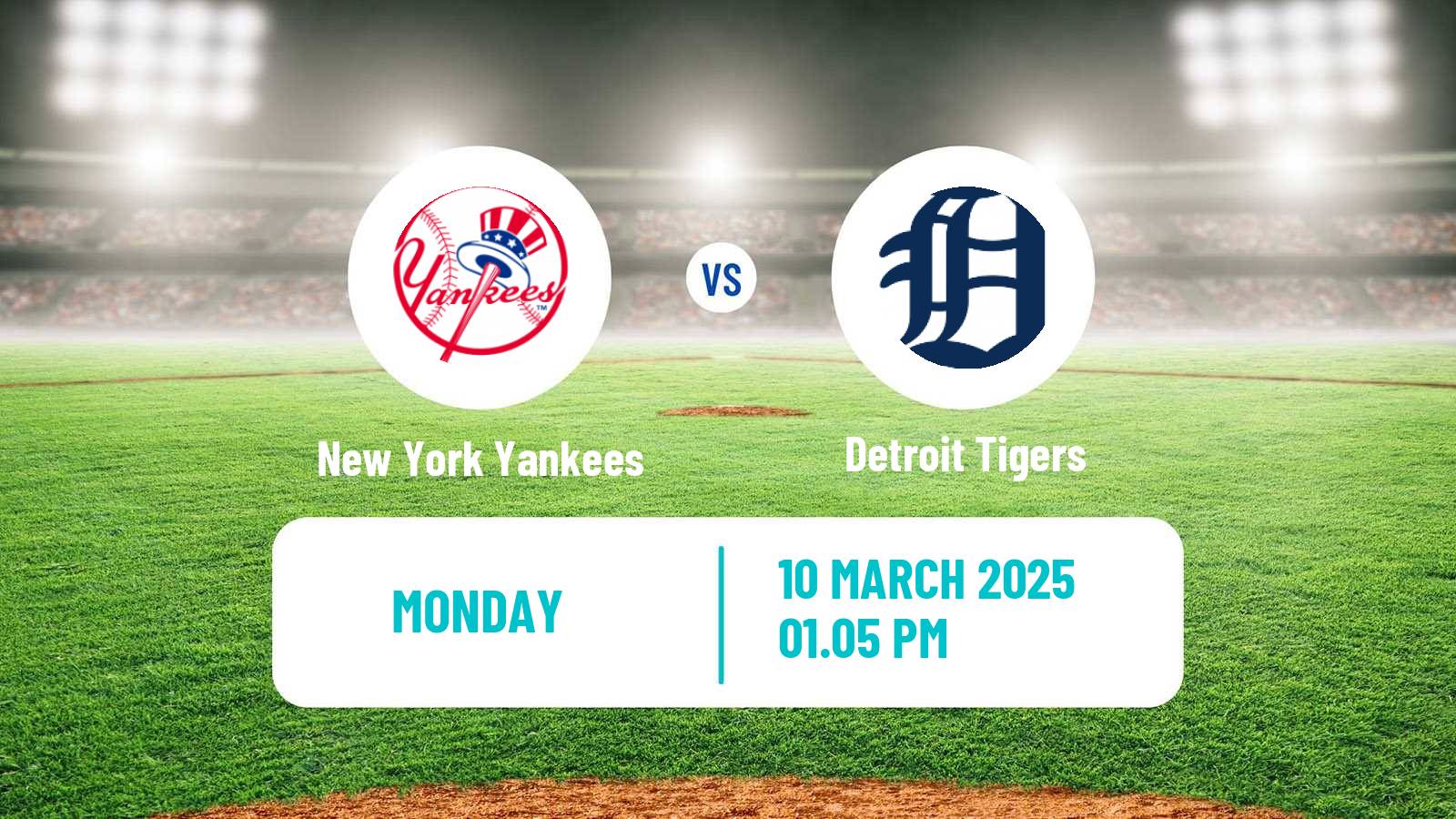 Baseball MLB Spring Training New York Yankees - Detroit Tigers