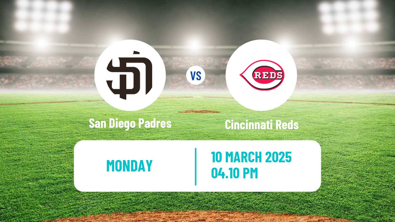 Baseball MLB Spring Training San Diego Padres - Cincinnati Reds