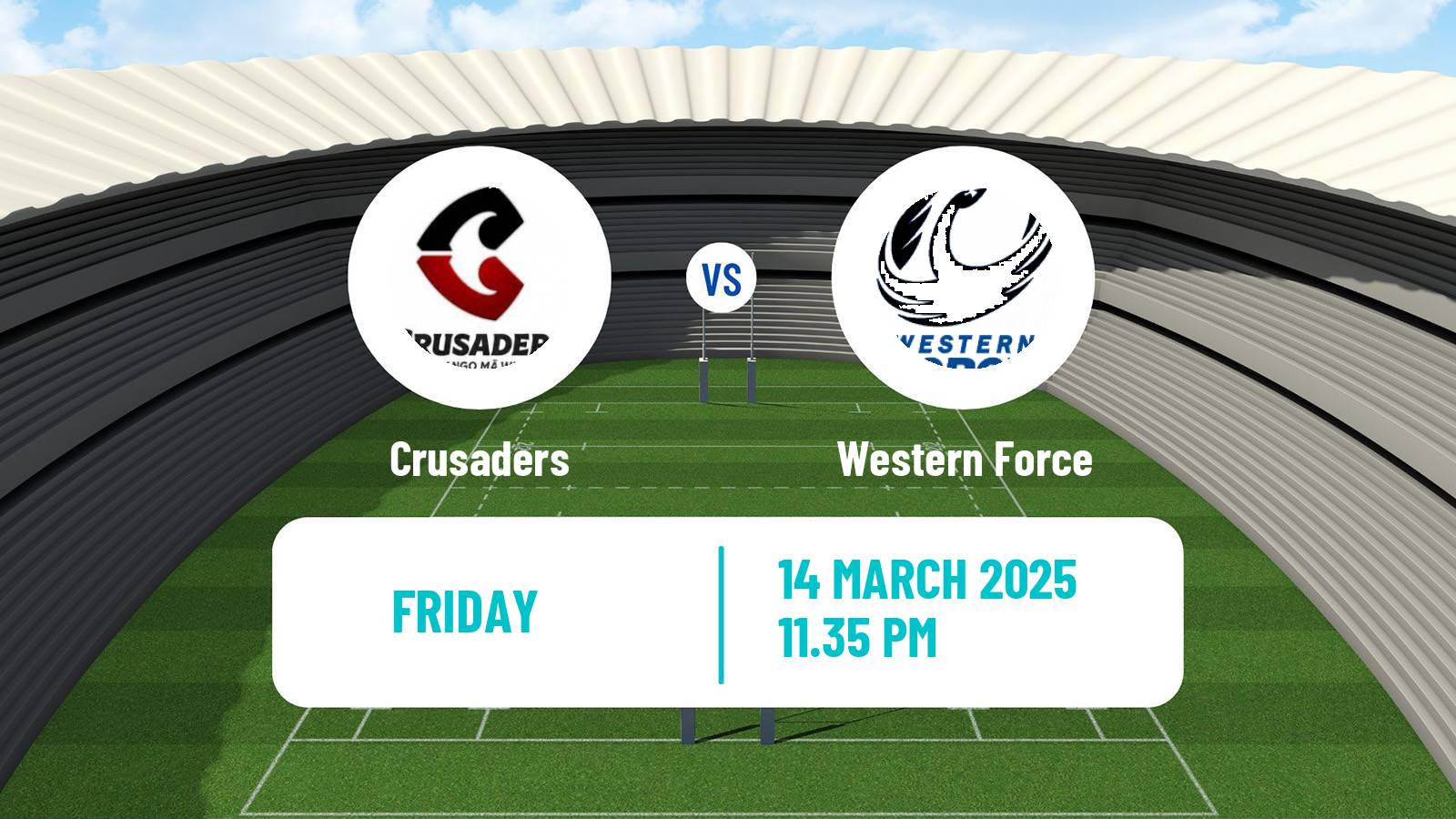 Rugby union Super Rugby Crusaders - Western Force