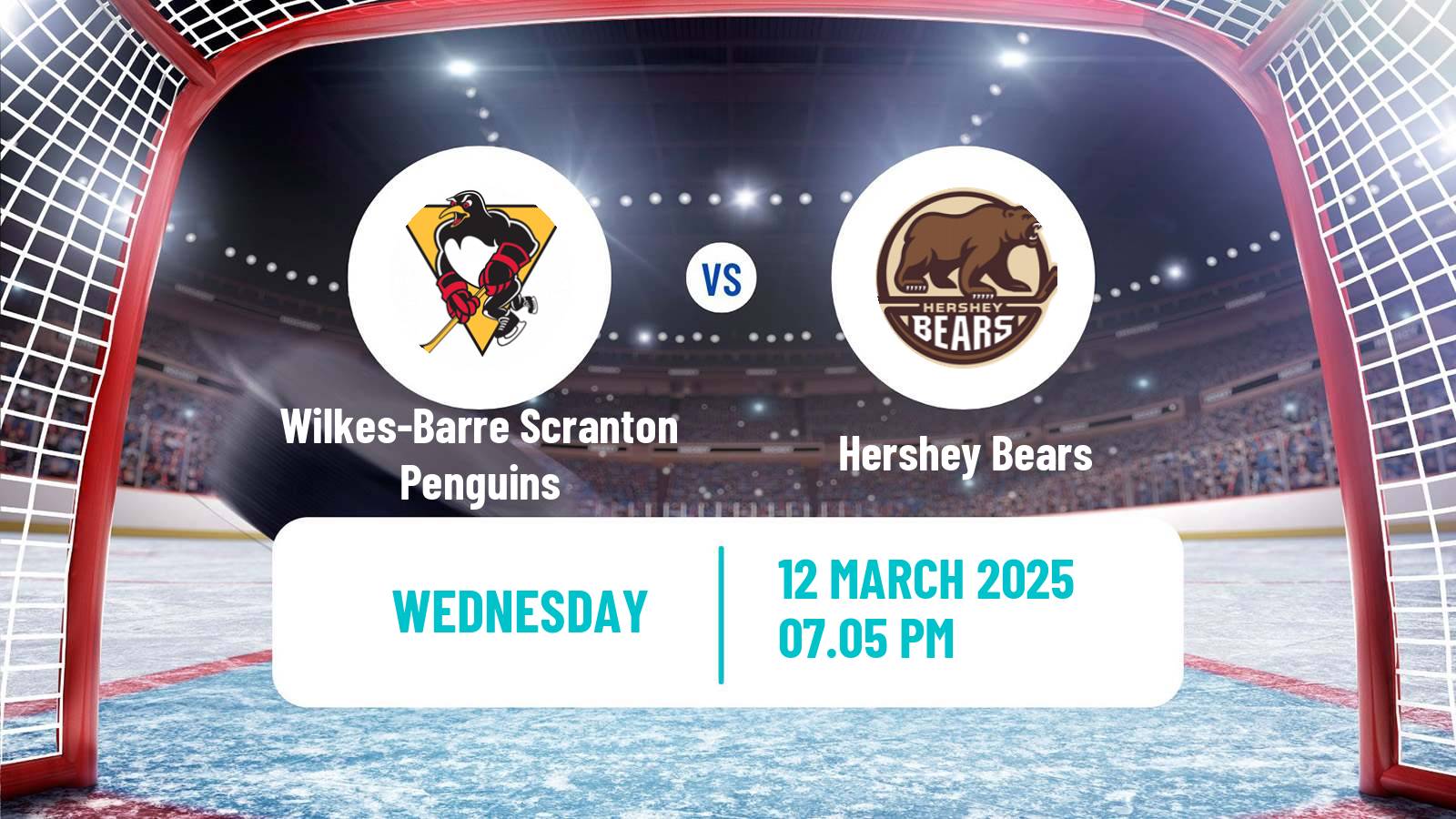 Hockey AHL Wilkes-Barre Scranton Penguins - Hershey Bears