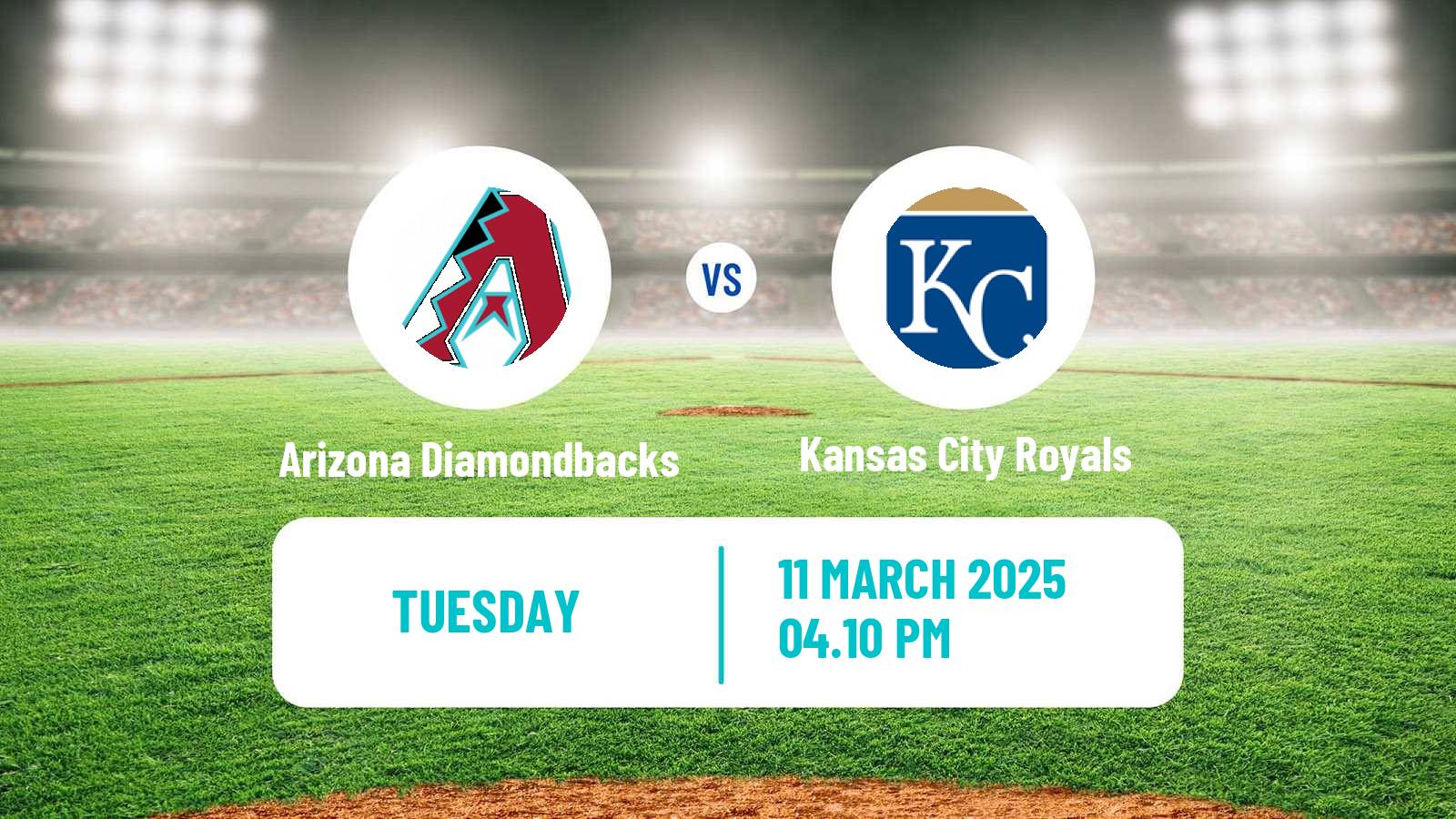 Baseball MLB Spring Training Arizona Diamondbacks - Kansas City Royals