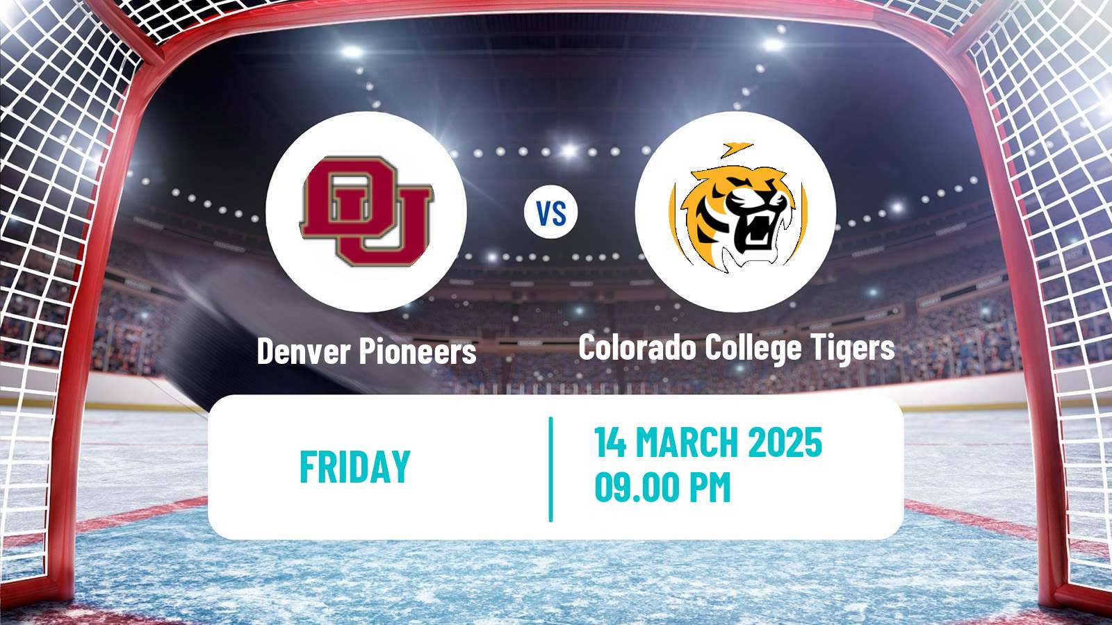 Hockey NCAA Hockey Denver Pioneers - Colorado College Tigers