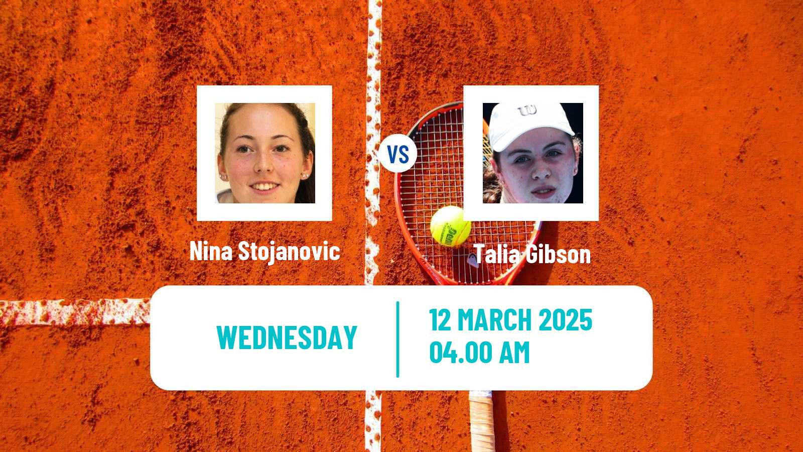 Tennis ITF W75 Targu Mures Women Nina Stojanovic - Talia Gibson