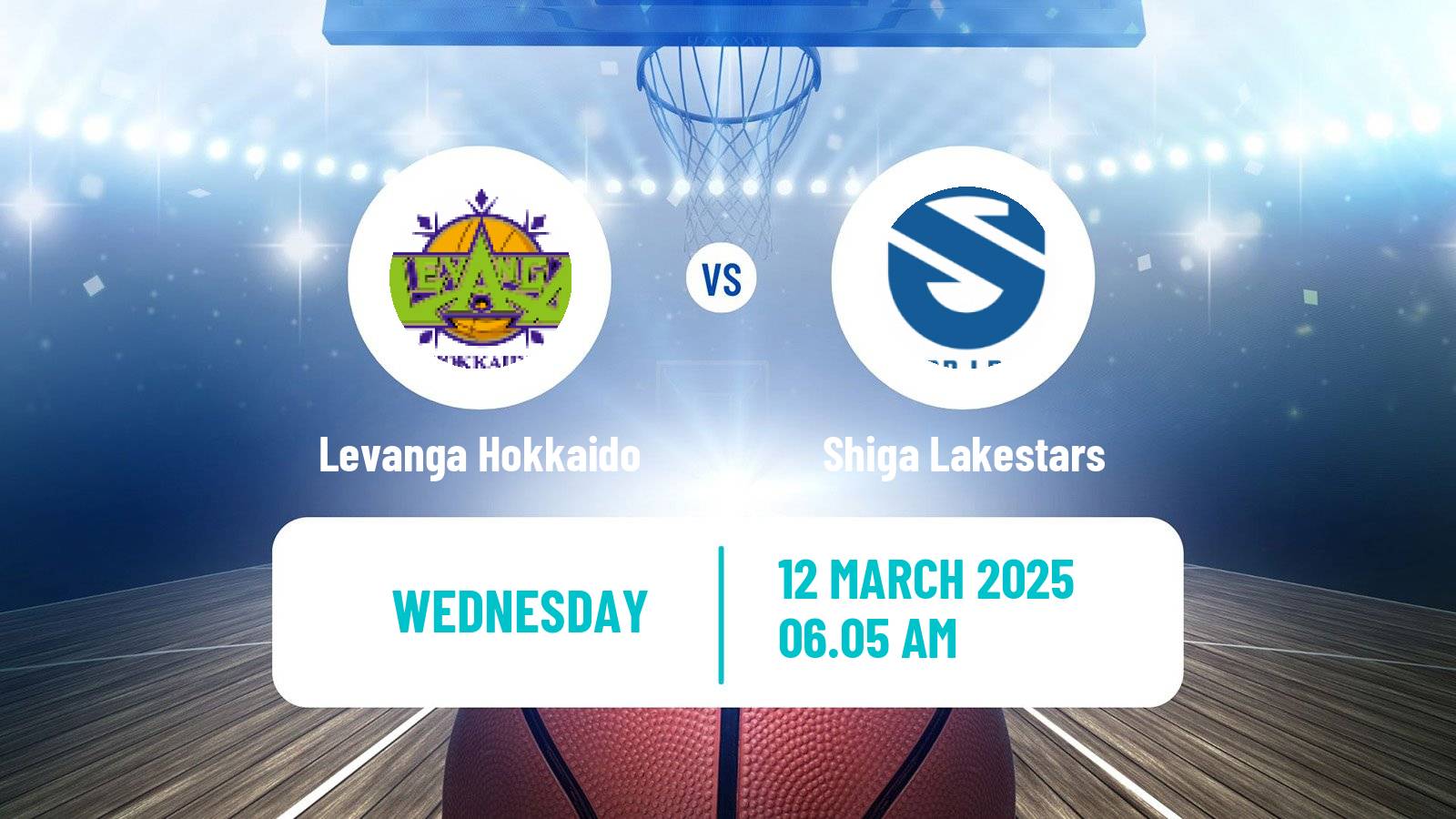 Basketball BJ League Levanga Hokkaido - Shiga Lakestars