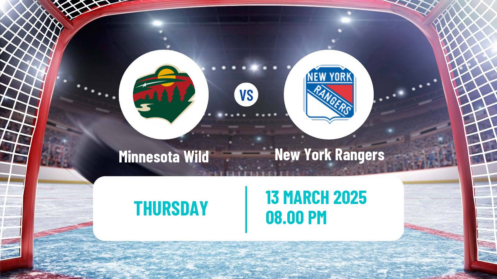 Hockey NHL Minnesota Wild - New York Rangers