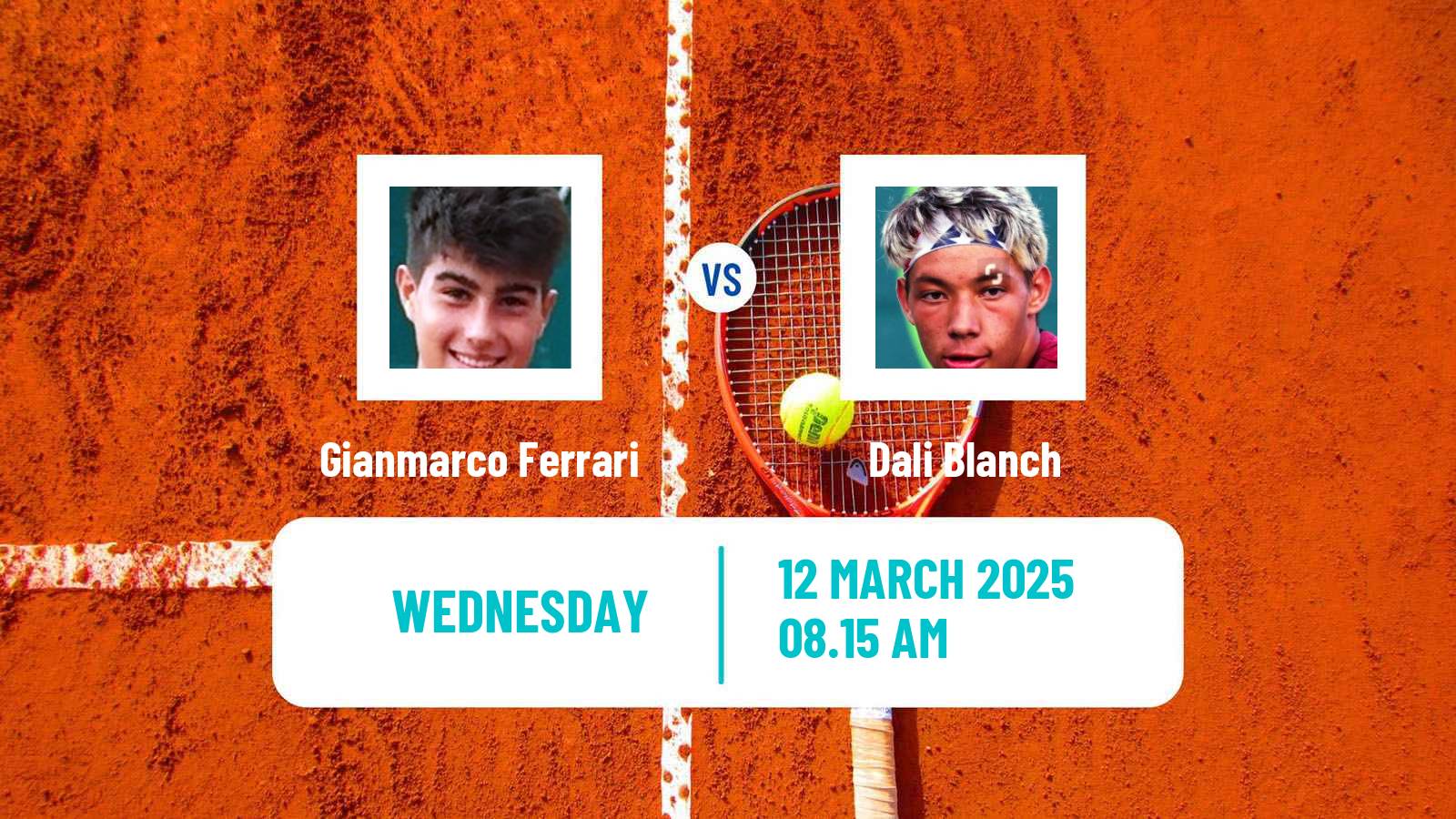 Tennis ITF M15 Antalya 8 Men 2025 Gianmarco Ferrari - Dali Blanch