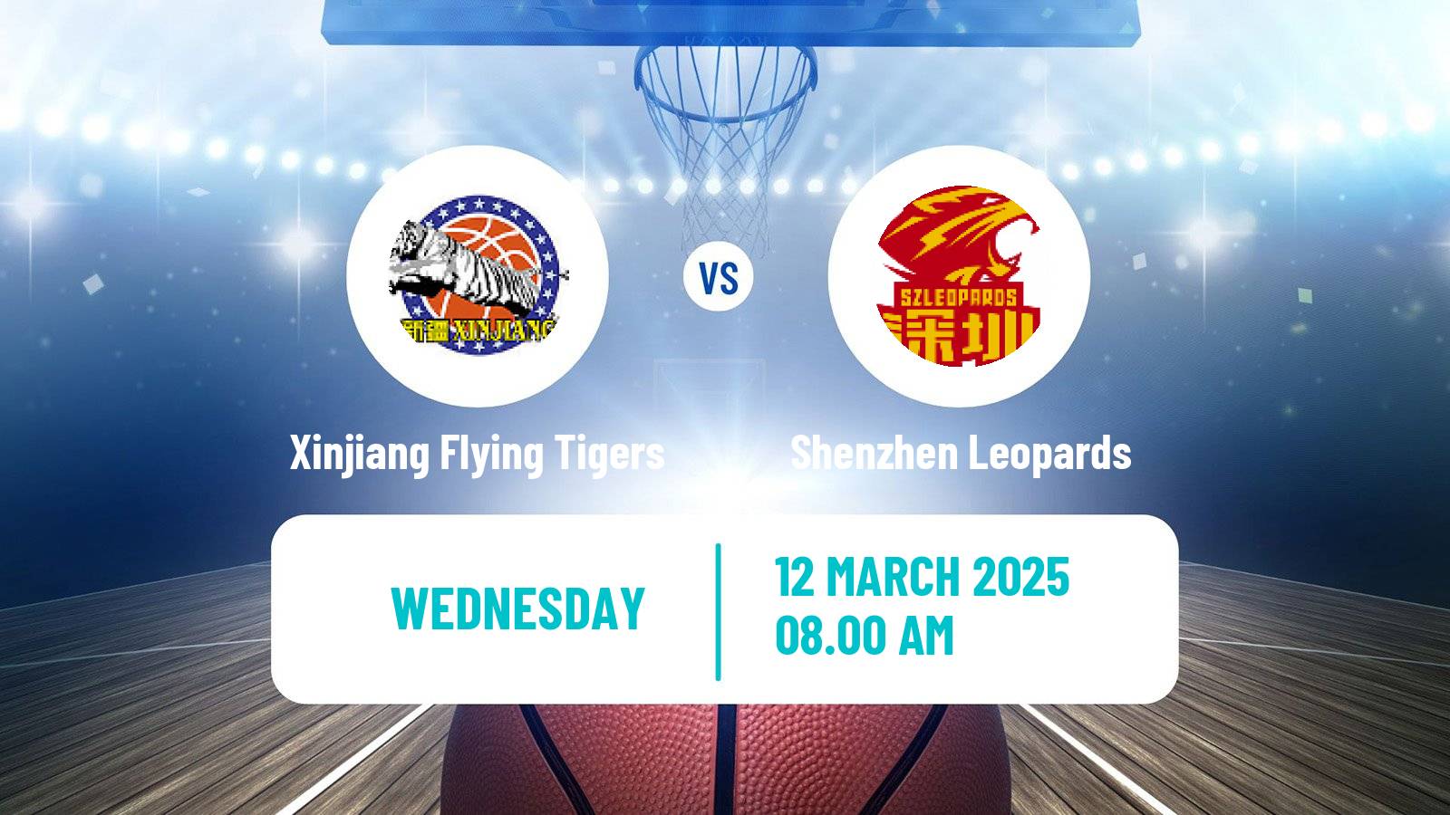 Basketball CBA Xinjiang Flying Tigers - Shenzhen Leopards