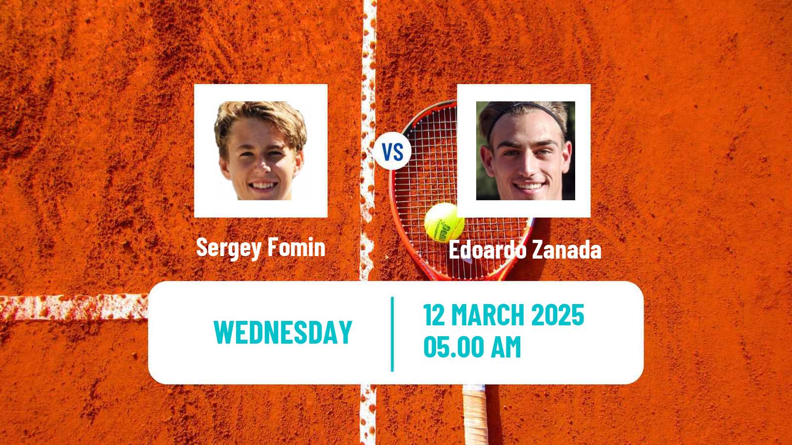 Tennis ITF M15 Antalya 8 Men 2025 Sergey Fomin - Edoardo Zanada