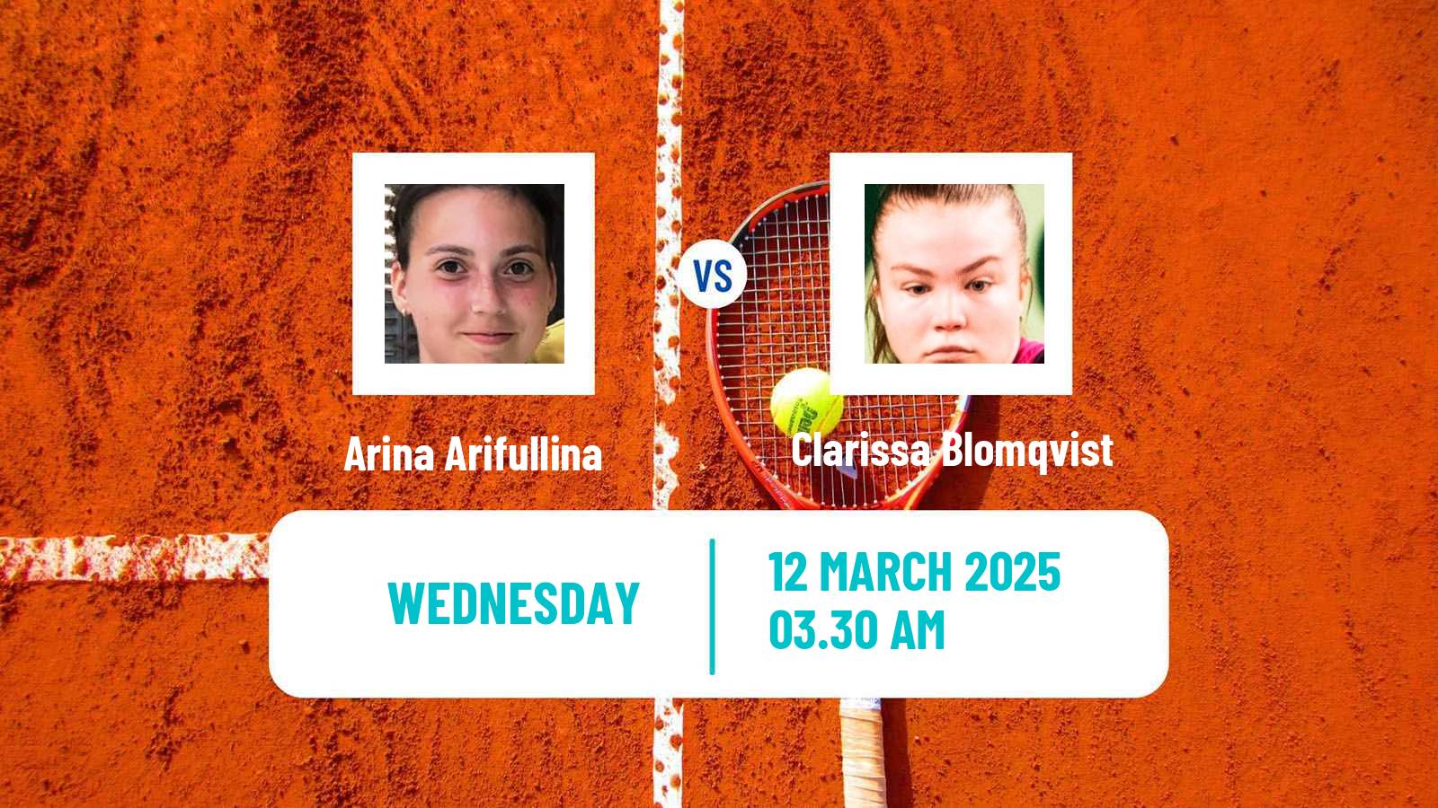 Tennis ITF W15 Sharm Elsheikh 7 Women 2025 Arina Arifullina - Clarissa Blomqvist