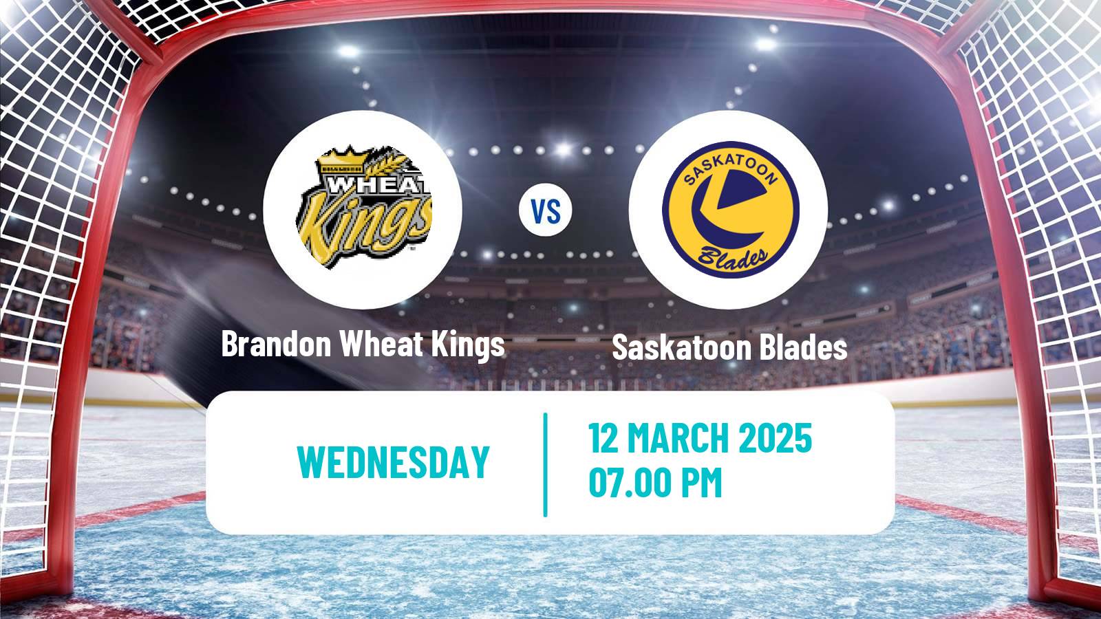 Hockey WHL Brandon Wheat Kings - Saskatoon Blades