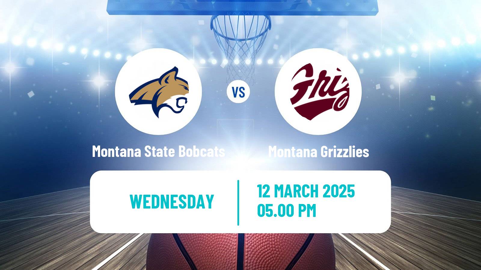Basketball NCAA College Basketball Women Montana State Bobcats - Montana Grizzlies