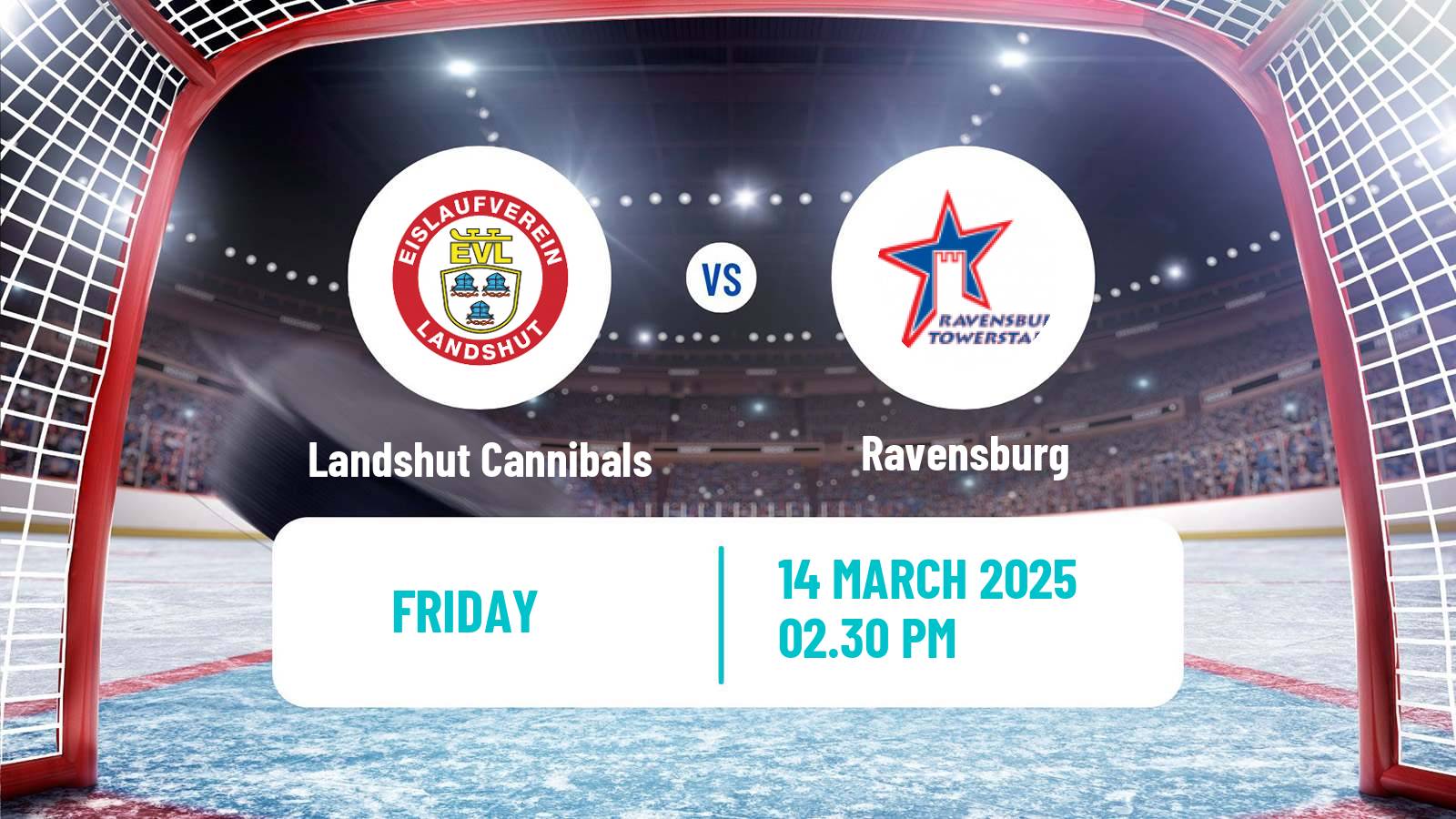 Hockey German DEL2 Landshut Cannibals - Ravensburg