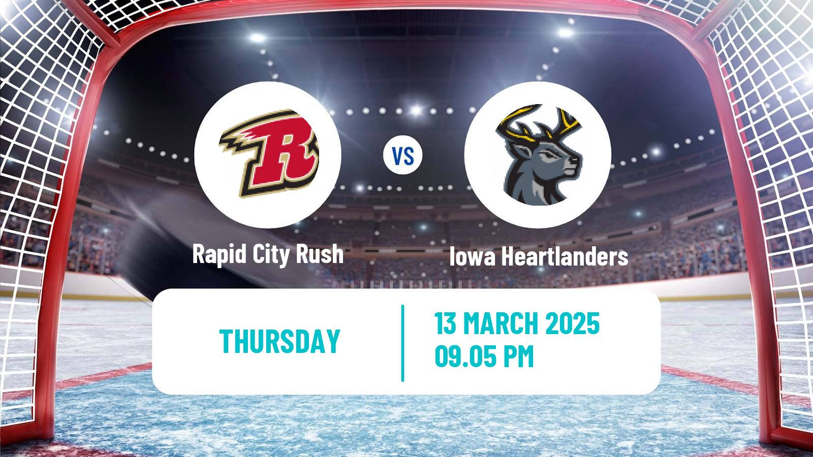 Hockey ECHL Rapid City Rush - Iowa Heartlanders