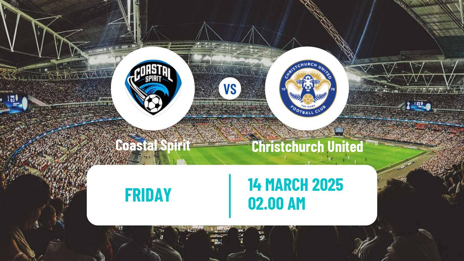 Soccer Club Friendly Coastal Spirit - Christchurch United