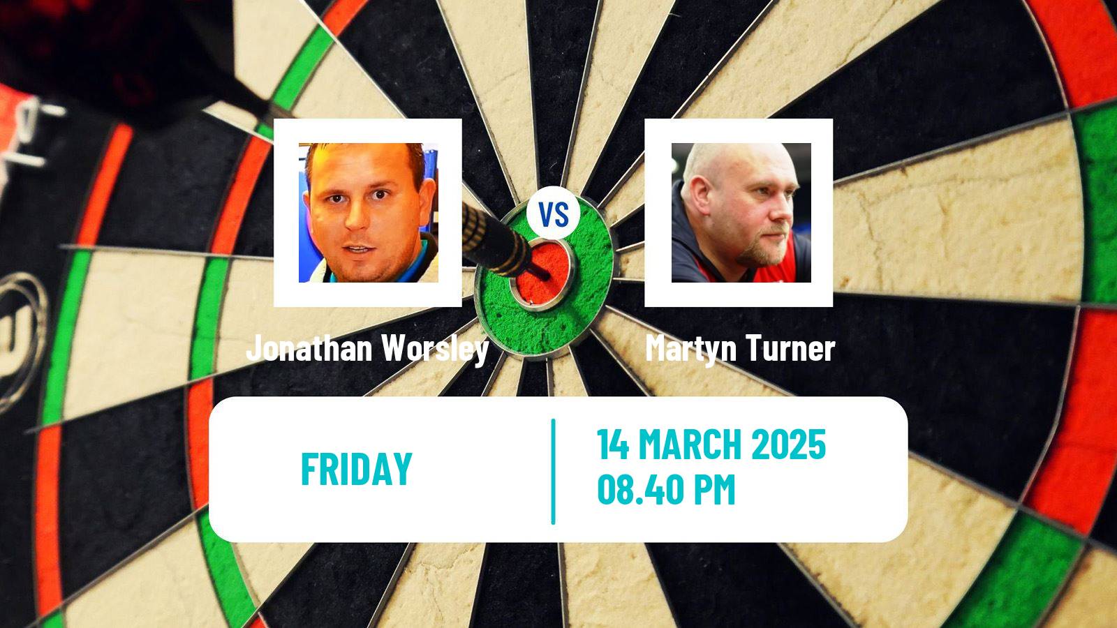 Darts Modus Super Series Jonathan Worsley - Martyn Turner
