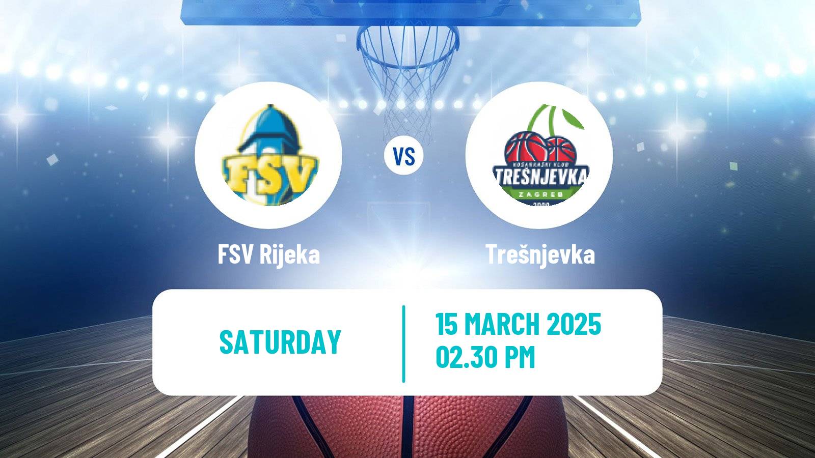 Basketball Croatian Premijer Liga Basketball Women FSV Rijeka - Trešnjevka