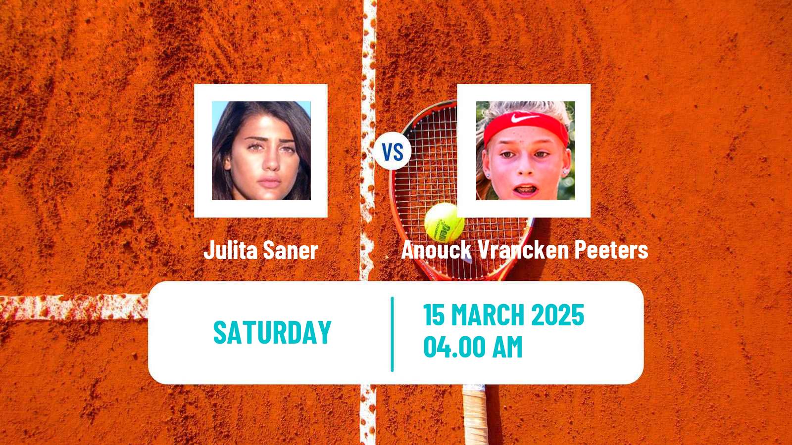 Tennis ITF W15 Sharm Elsheikh 7 Women Julita Saner - Anouck Vrancken Peeters
