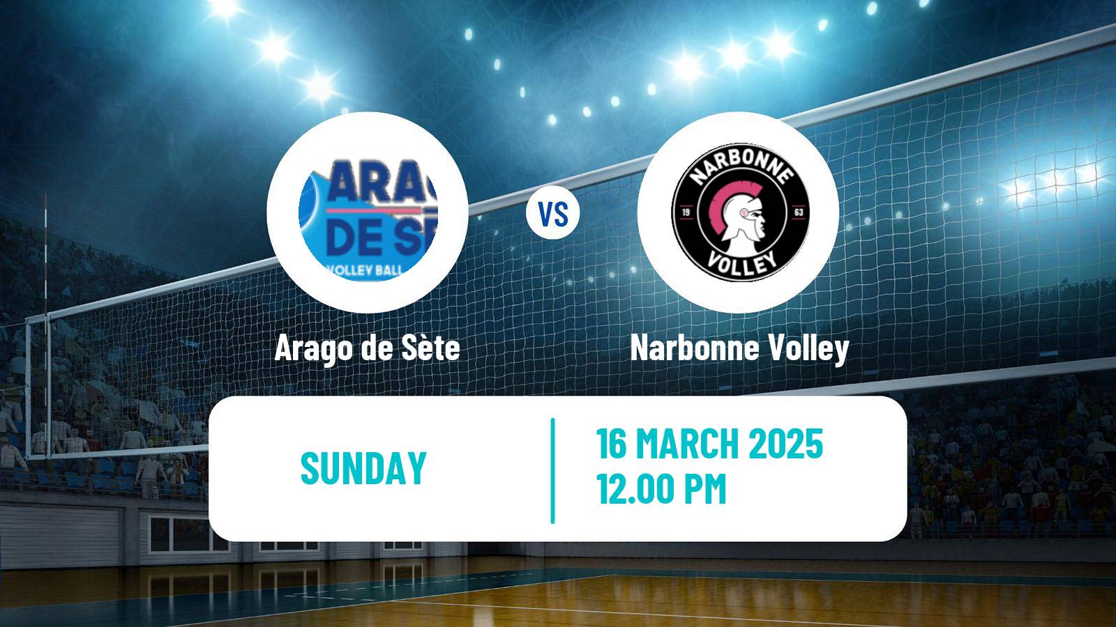 Volleyball French Ligue A Volleyball Arago de Sète - Narbonne Volley