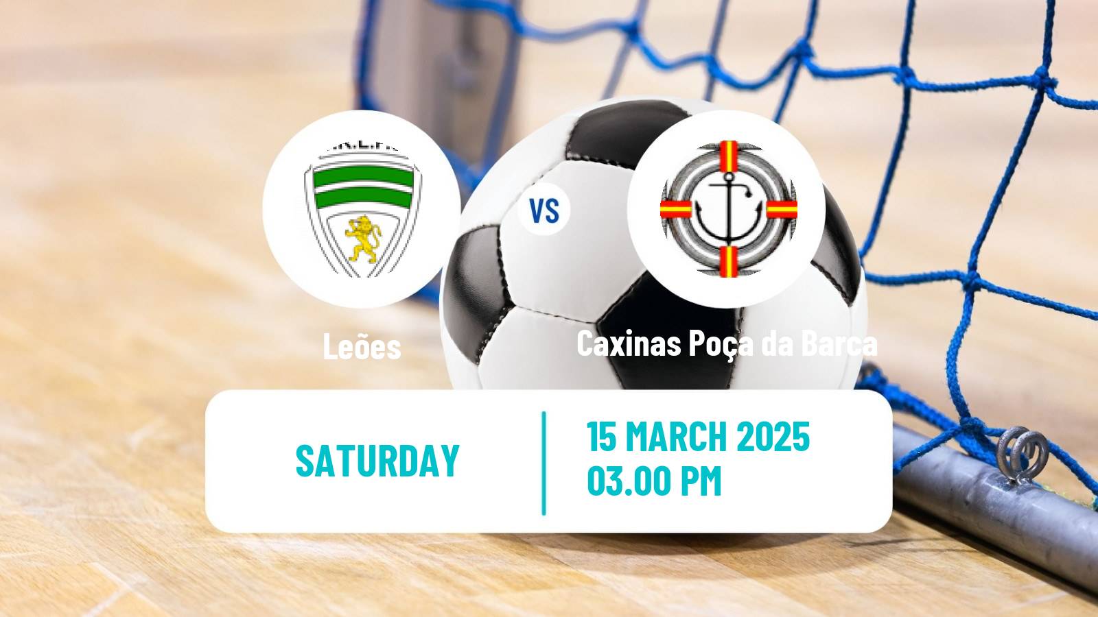 Futsal Portuguese 1ª divisão Futsal Leões - Caxinas Poça da Barca