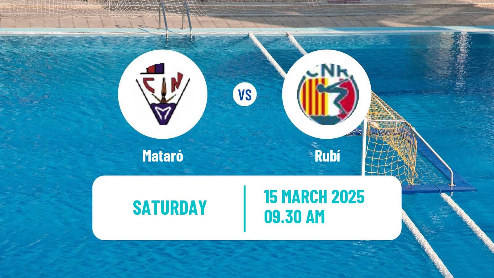 Water polo Spanish Liga Premaat Women Mataró - Rubí