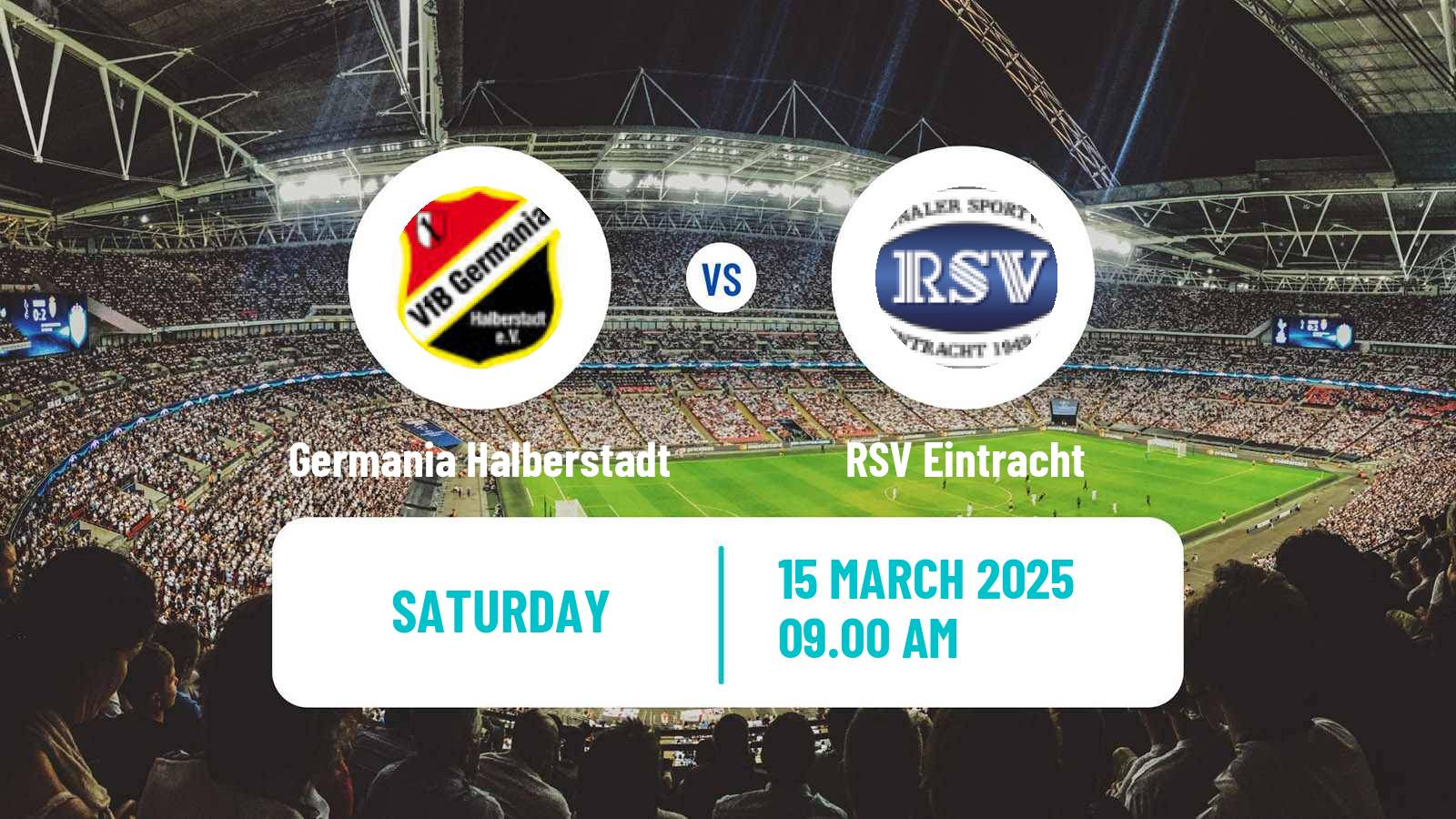 Soccer German Oberliga NOFV- Süd Germania Halberstadt - RSV Eintracht