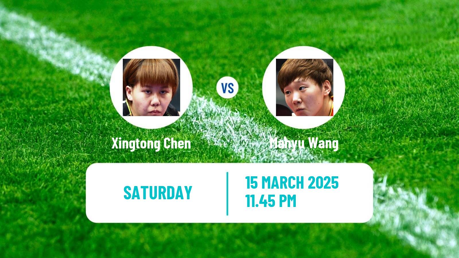 Table tennis Wtt Champions Chongqing Women Xingtong Chen - Manyu Wang